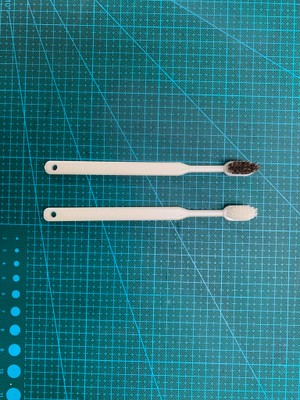 99%以上植物由来の生分解性樹脂でできた歯ブラシ