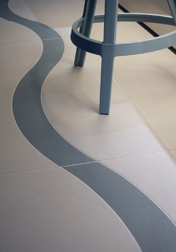 床：BALANCE Light Gray & Azure 1200&times;1200&times;8mm