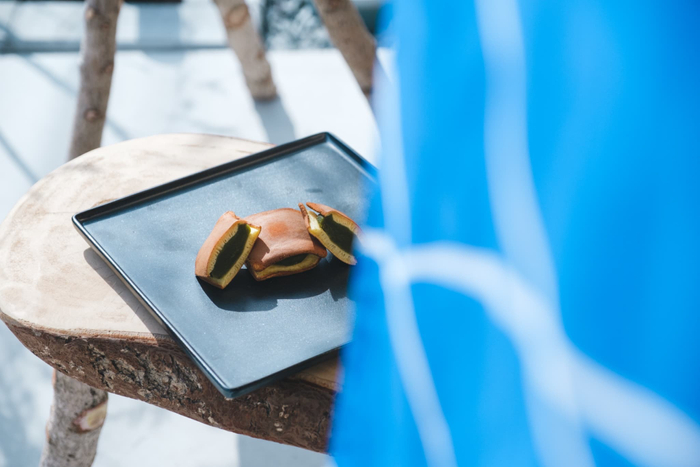 塩の結晶に見立てた四角いどら焼き