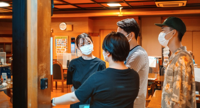 謎解きイベント打ち合わせの際の館内見学の様子