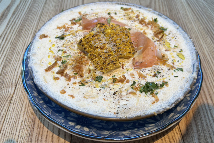 【夏季限定】とうもろこしと生ハムの冷製クリーム
