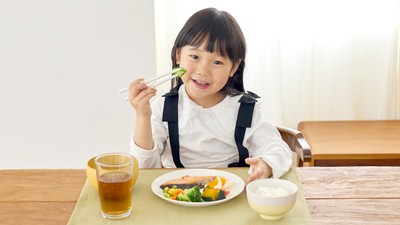 お箸トレーニングの仕上げに