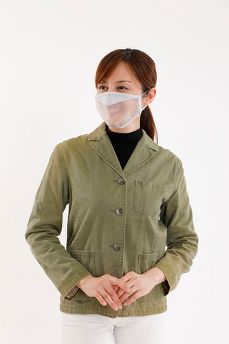 &ldquo;空気が通る&rdquo;透明マスク 4