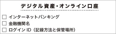 財産目録チェックリストの一部(本書より)