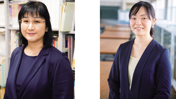 准教授　勝瀬郁代（左）・准教授　渕上貴代（右）