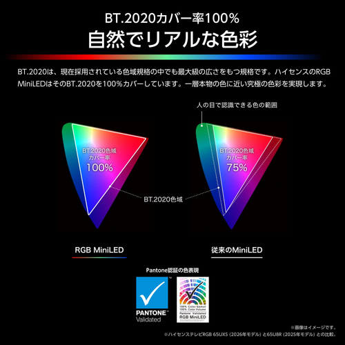 自然でリアルな色彩