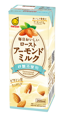 毎日おいしいローストアーモンドミルク 砂糖不使用 200ml