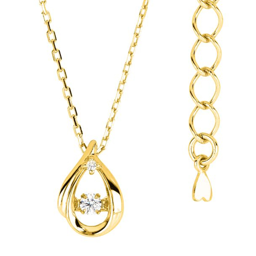 mer-ネックレスをお守りに-イエローゴールド