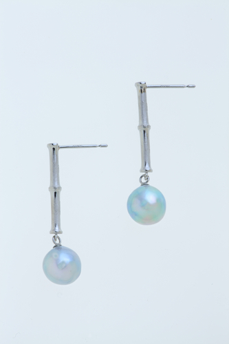 KAGUYA bamboo &ldquo;Single&rdquo; platinum ピアス