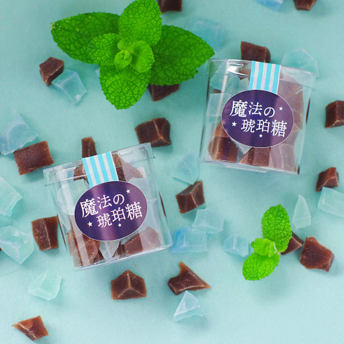 魔法の琥珀糖「チョコ&times;ミント」