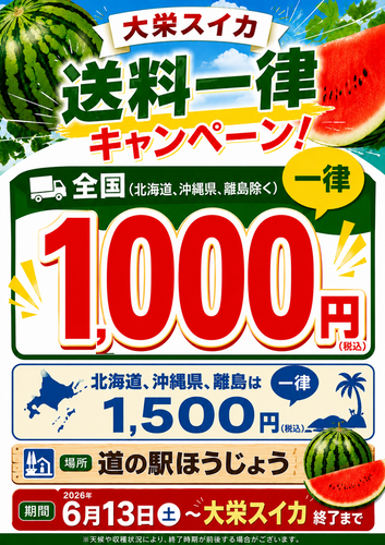大栄スイカ！！送料一律キャンペーン2026