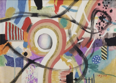 堂本印象《好転(タピストリー下絵)》昭和42年(1967)京都府立堂本印象美術館蔵