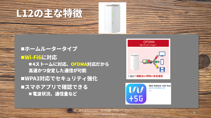 L12の主な特徴