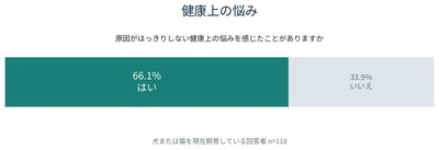 図2|原因がはっきりしない健康上の悩み(犬猫飼育者 n=118)