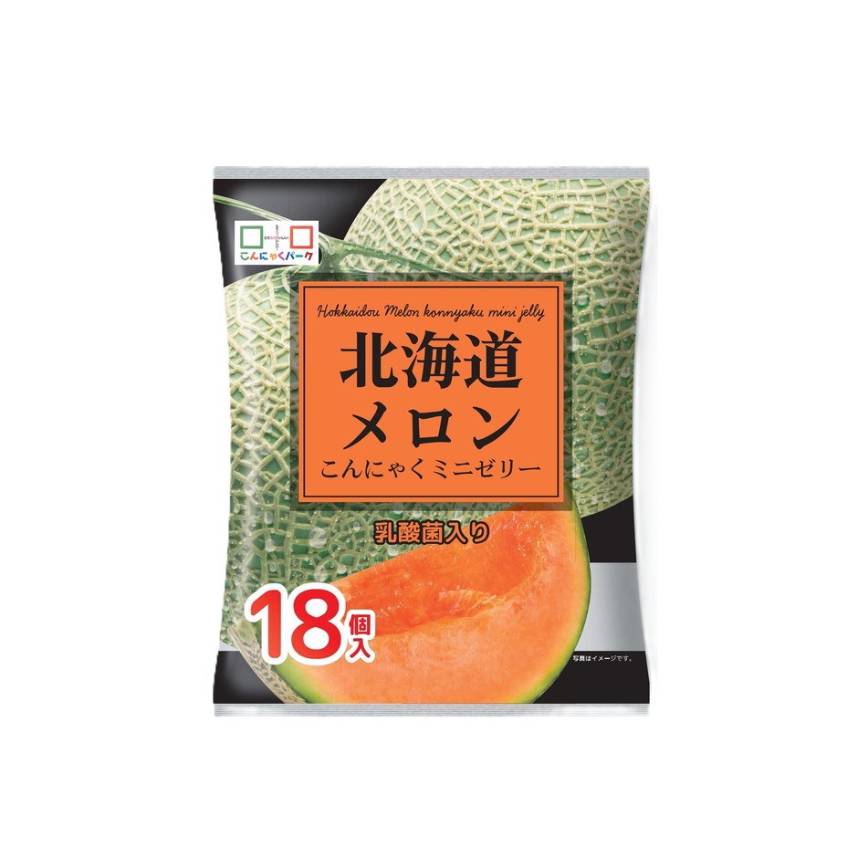 北海道メロンこんにゃくミニゼリー18個入