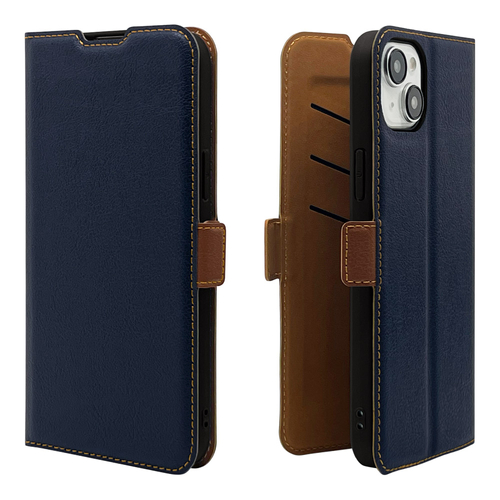 ネイビー&times;ブラウン