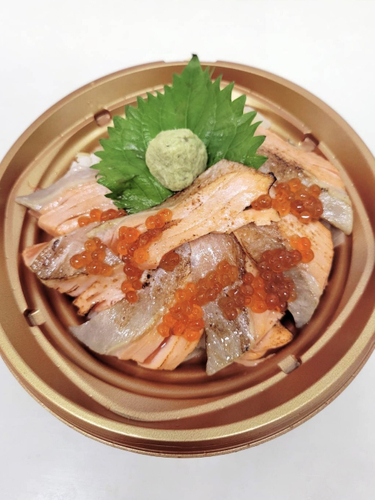 炙りサーモンの昆布がり飯