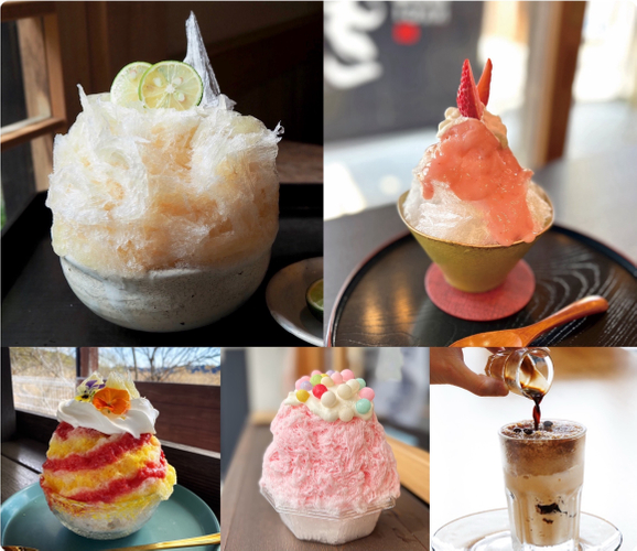 佐原の個性豊かな かき氷が揃う佐原