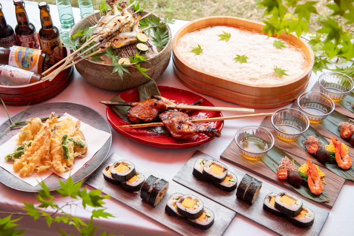 ▲海神人の食卓１階 宴「ファミリープラン」