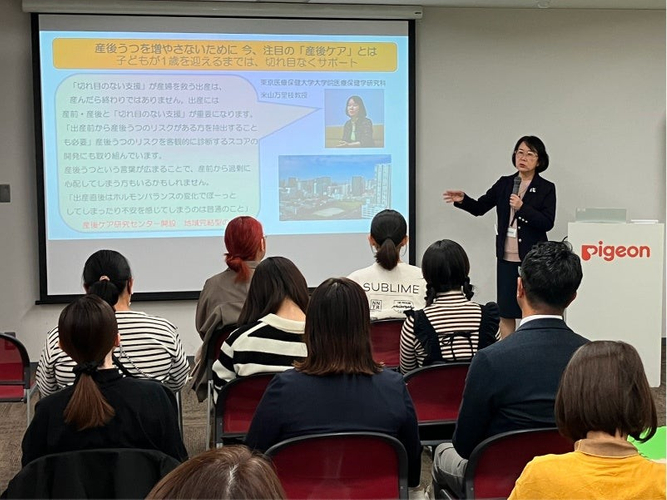 講演の様子　米山万先生