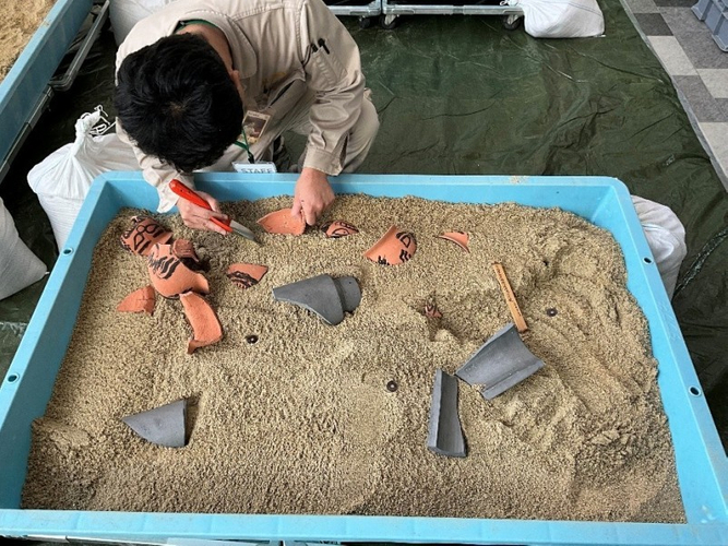 発掘体験準備中！