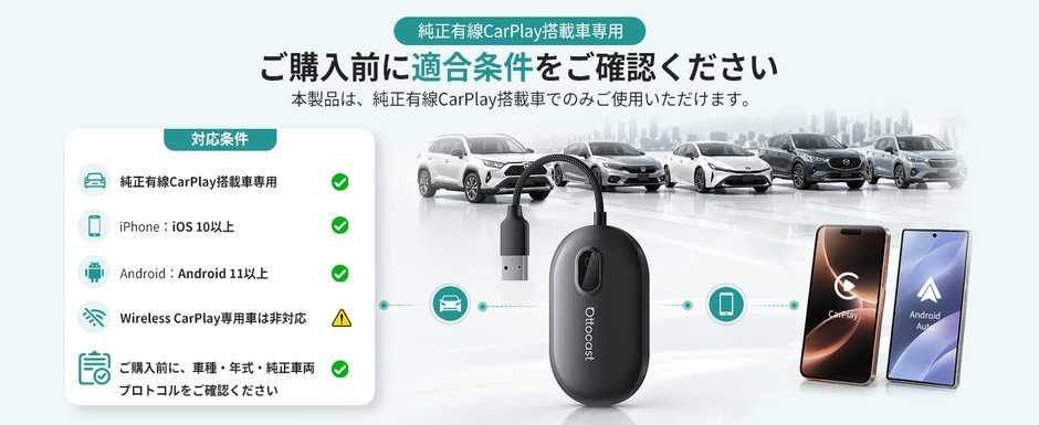 ご購入前にチェック！Play2Video Sの対応車両とスマートフォン