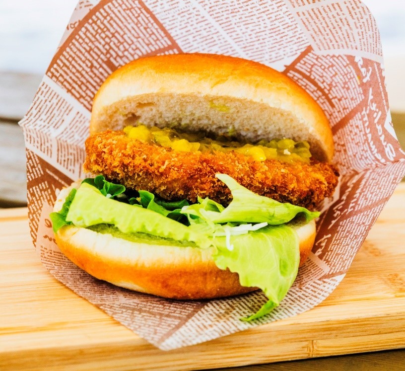 かわまたバーガー シャモメンチ