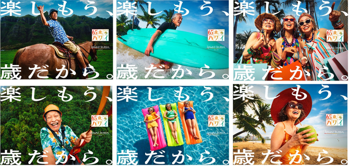 「65歳からのハワイ」グラフィック