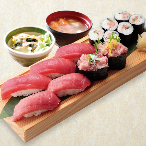 最強本まぐろセットハーフ通常￥2,180(税込)&rarr;半額￥1,090(税込)