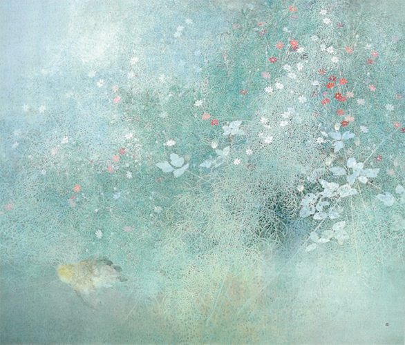 竹内浩一《野の鈴》昭和61年(1986) 　箱根・芦ノ湖 成川美術館蔵