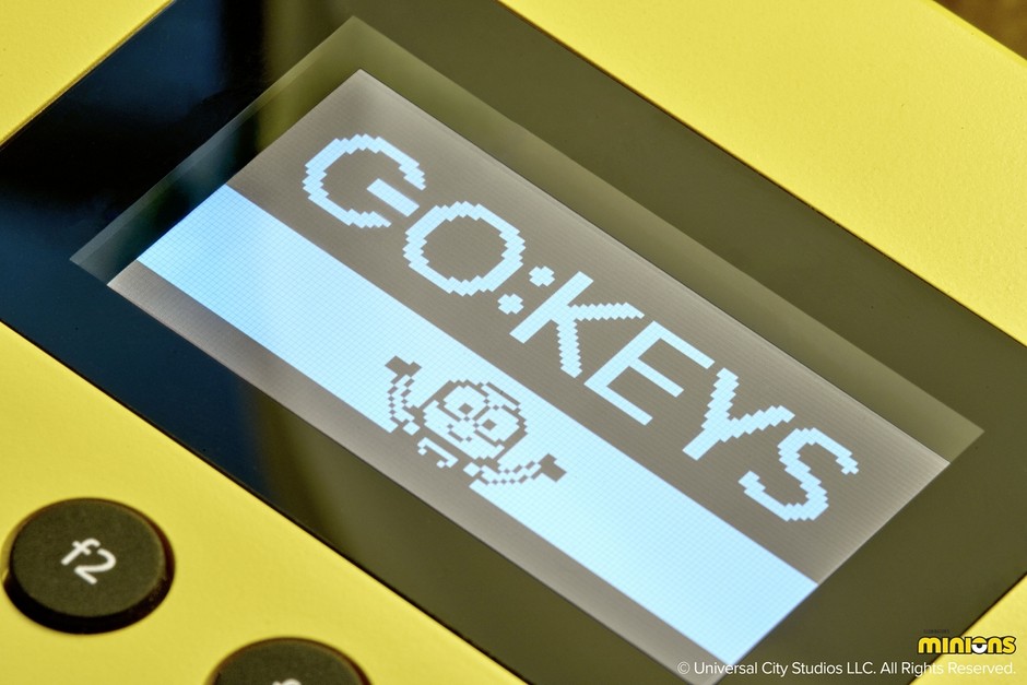 『GO:KEYS 3 Minion』 ディスプレイ