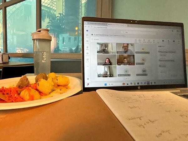 選択した4つの授業のうち、2つはオンライン授業。柔軟にスケジュール調整できるので、旅行の計画を立てやすかったです