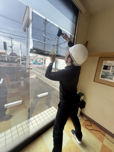 施工　室内から