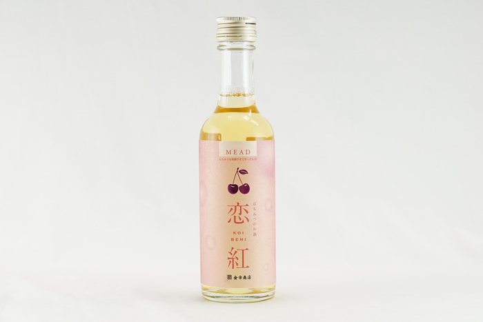 金市商店オリジナルミード「はちみつのお酒シリーズ」7種類目　「はちみつのお酒 恋紅」