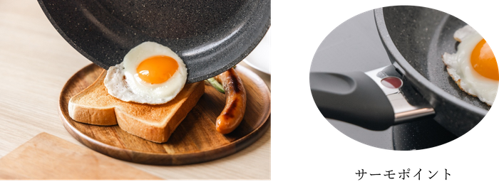 セラフォース・コーティングで快適調理_サーモポイント