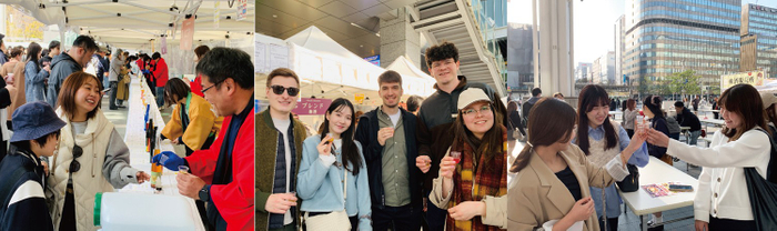 飲み比べの様子