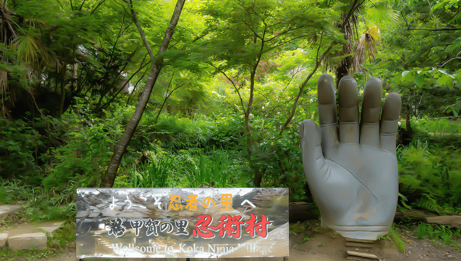 甲賀の里 忍術村|大仏の手