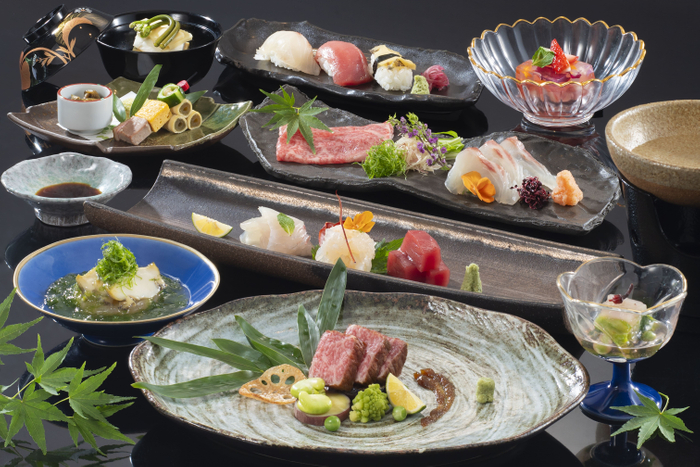旬の食材を堪能できる会席料理