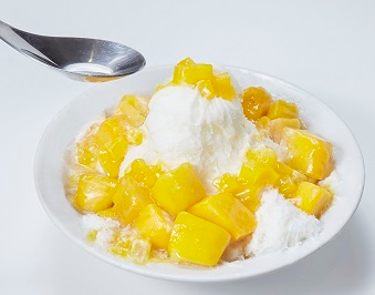 ふわふわかき氷マンゴーミルク