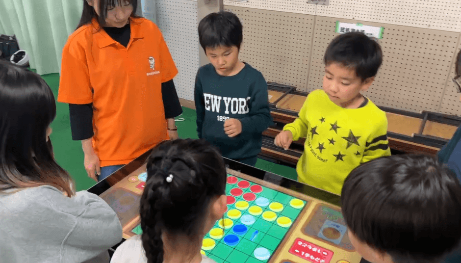 トレパチテーブルの体験の様子