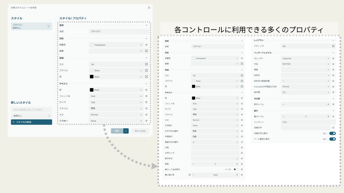 レポートスタイルシート(ActiveReportsJS V6J)