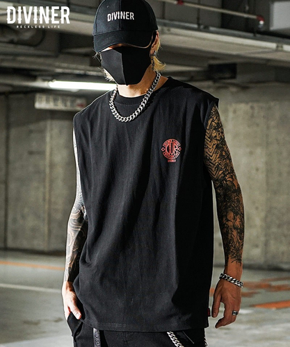 Clique Logo Nosleeve(ブラック/レッド)