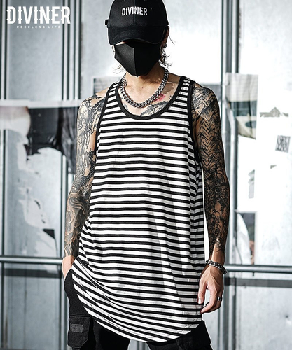 【OWN ROOTS】Border Long Tanktop
