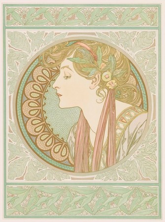 アルフォンス・ミュシャ《月桂樹》1901年