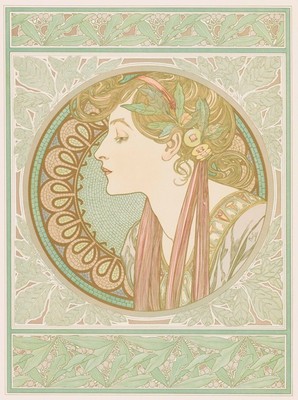 アルフォンス・ミュシャ《月桂樹》1901年