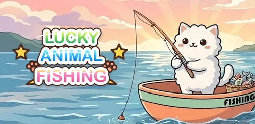 ネコと一緒に爽快釣りゲー！『ラッキーどうぶつフィッシング』Google Play・App Store・LINEミニアプリで配信開始