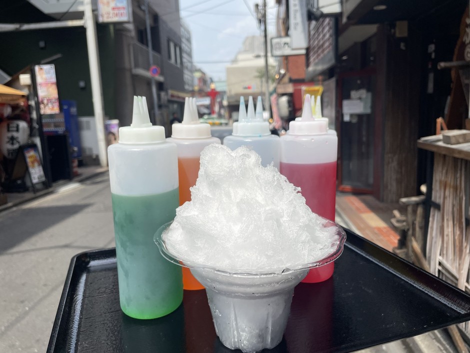 シロップかけ放題!純氷かき氷400円