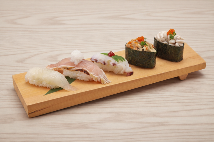 北海寿司まつりのネタを堪能できる『寒の季節の五種盛』