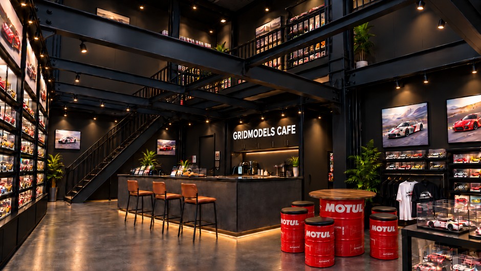 GRIDMODELS CAFE 店舗内装イメージ