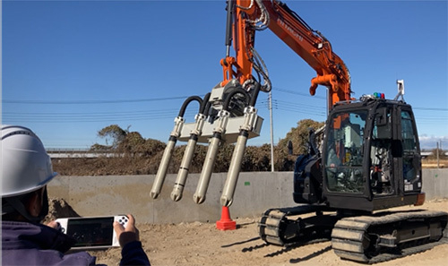 写真2：バイバックの遠隔操作状況